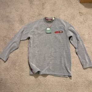 L.L. Bean Platinum Sherpa Pullover Men’s size Large Tall